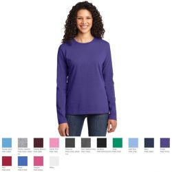 Port & Company Ladies Long Sleeve Core Cotton T-Shirt