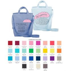 Colored Cotton Two Way Tote