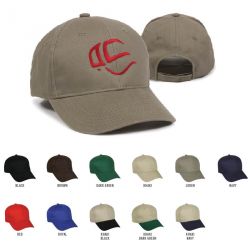 6 Panel Structured Brushed Cotton Cap
