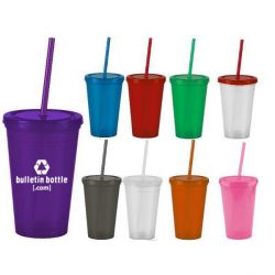 Insulated Tumbler with Straw