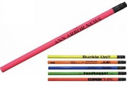 Fluorescent Pencil w/ Black Eraser (Spot Color)