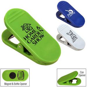 Magnetic Bottle Opener/Bag Clip (Spot Color)