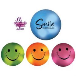 Mood Smiley Face Stress Ball (Spot Color)