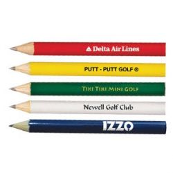 Round Golf Pencil (No Eraser)