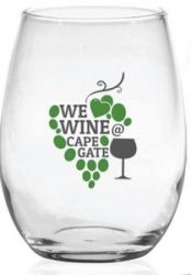 15 Oz. Stemless White Wine Glass