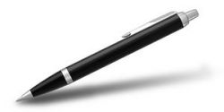 Parker IM Retractable Ballpoint Pen (Black Lacquer CT)