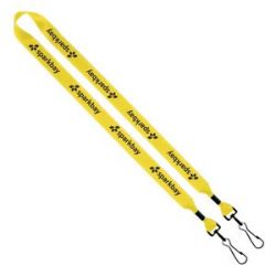 3/4" Polyester Lanyard with Double Swivel Snap Hook